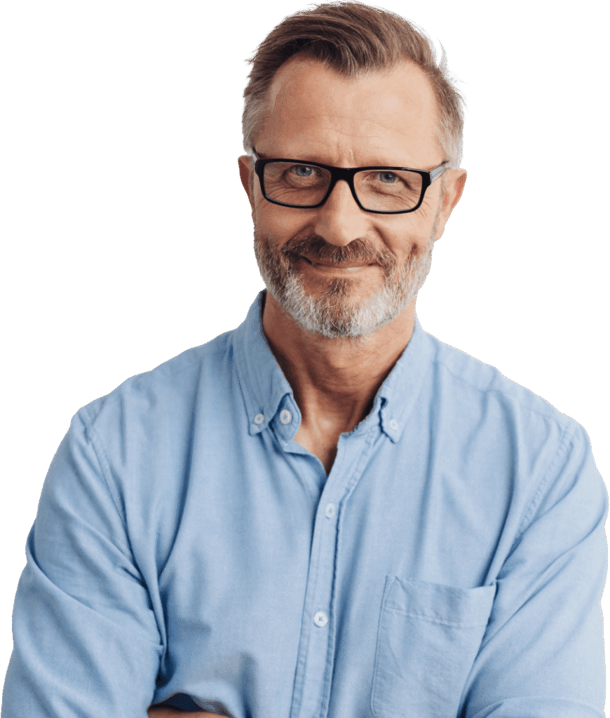 persona for case study, an older man